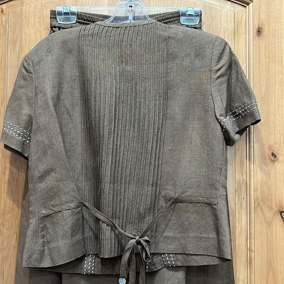 Cynthia Howie for Maggie boutique two piece linen skirt set - Picture 3 of 5